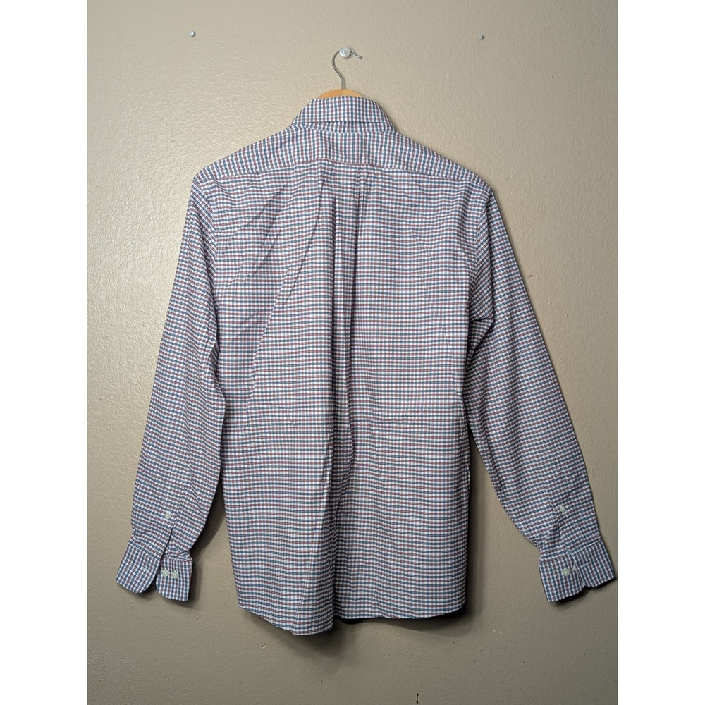 Brooks Brothers Gingham Button Down Shirt Mens M Multi Check Non-Iron Stretch - Picture 2 of 16
